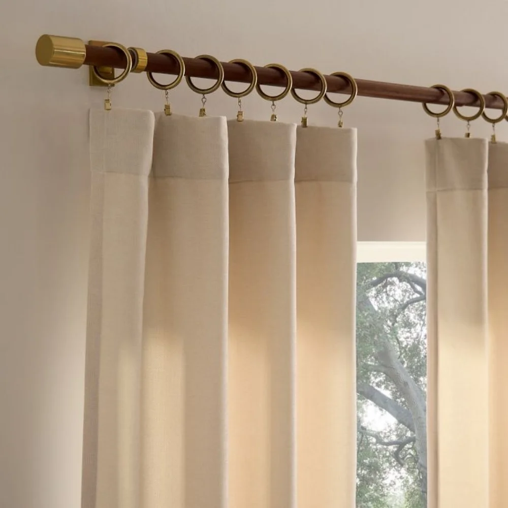 West Elm Dark Bronze Round Metal Curtain Rings Set_2